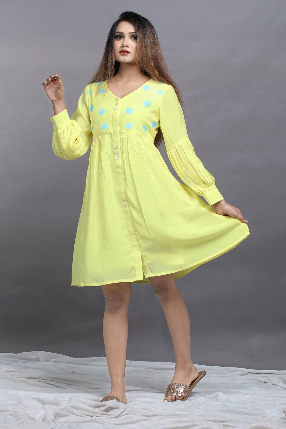 Buy Juniper Yellow Rayon Printed A line Kurti for Womens Online  Tata CLiQ